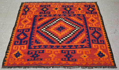 Vintage Afghan Sofreh Kilim