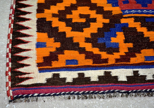 Vintage Afghan Sofreh Kilim